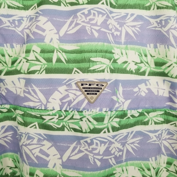 Columbia PFG Camp Shirt UPF 40 Botanical Print Small NWT - Picture 6 of 7
